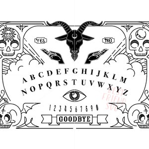 Ouija Board SVG, Ouija Spirit Board Design, Spirit board svg, Ouija SVG, Ouija Game svg, Cut file, Vector, Digital file