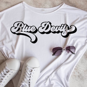Blue Devils svg, voetbal svg, Blue Devils Team svg, dxf, png, eps instant download, Game Day SVG, Football Mama SVG, Blue Devils mascotte svg