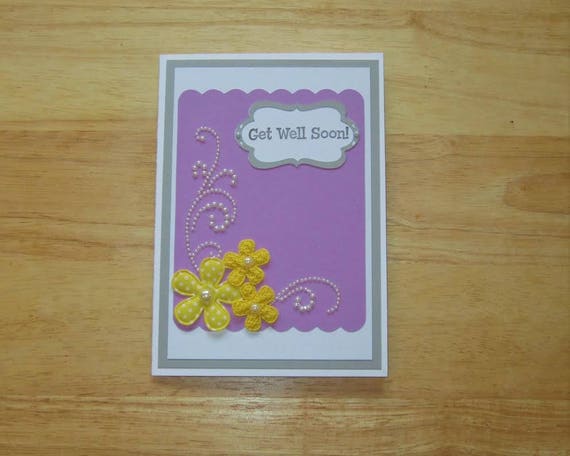 Get Well Soon Card Get Well Soon Gift Get Well Wishes Card Etsy