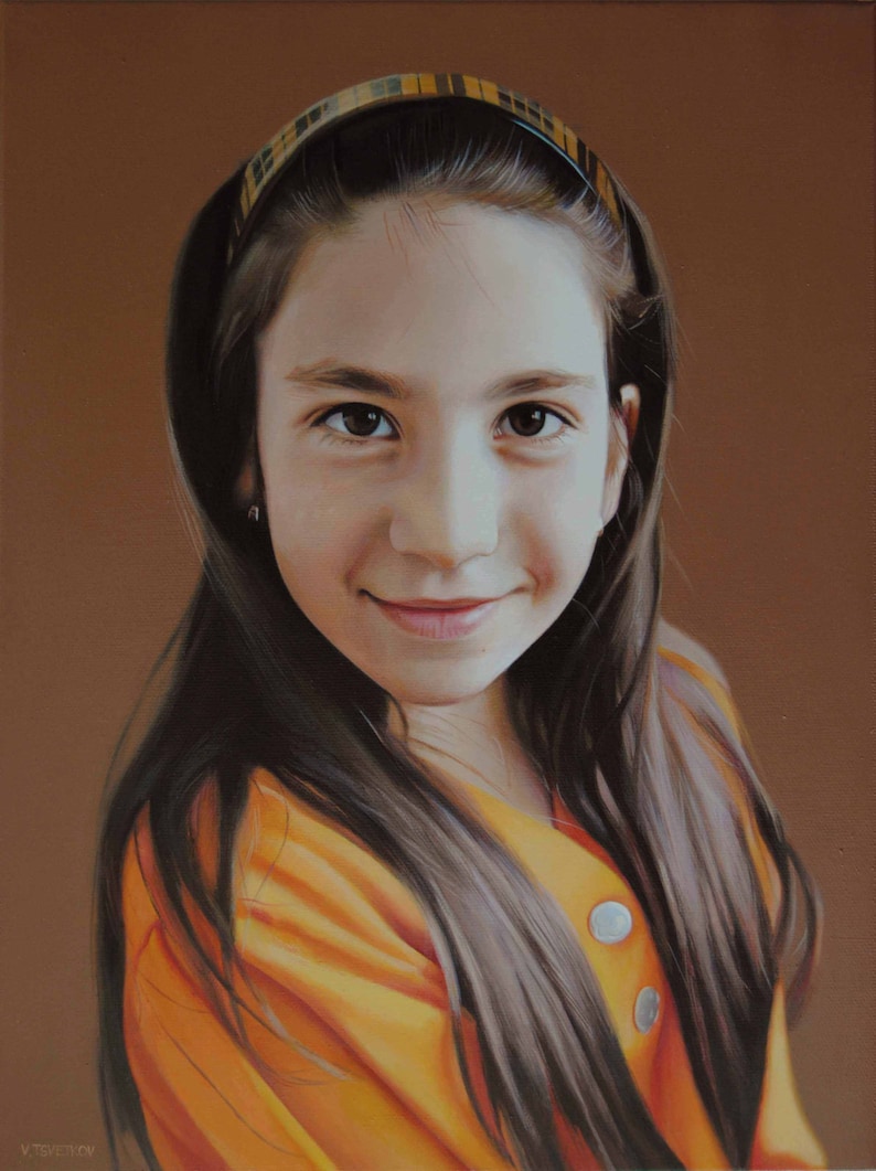 Custom Portrait Original Oil Paintings Oil on Canvas Etsy