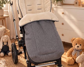 Waterproof Buggy footmuff for  : Joolz,Emmaljunga,Hesba,Hauck,Britax,Baby Jogger,ABC Design ,Bugaboo,Joie
