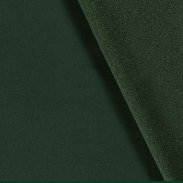 Tessuto softshell impermeabile verde scuro