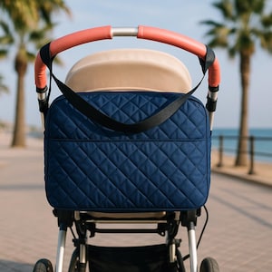 Gesteppte  Kinderwagentasche ,passt für alle Kinderwagen! aus Wasserdichtem Stoff