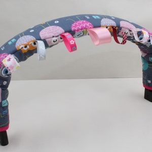 Capa de barra de segurança com etiquetas, Buggy, Joolz, Joie, Britax, Quinny, Cybex, ABC, TFK, Uppababy vista, Icandy, Emmaljunga, Baby Jogger, Stokke Xplory