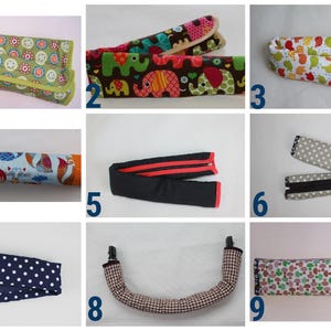 Funda para la barra de cochecito ,Quinny,Joie,Mountain,Joolz,ABC ,Valco,Peg Perego,Cybex,Bugaboo,Emmaljunga,Baby Jogger, Britax