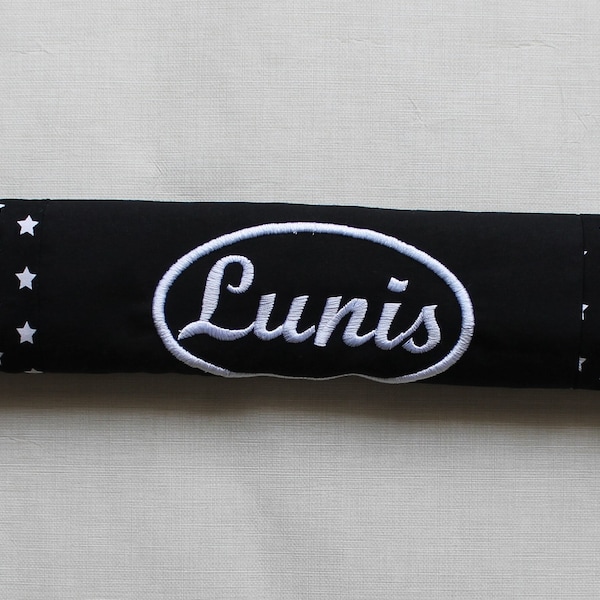 Safety bar cover ,Personalized! With name embroidered!