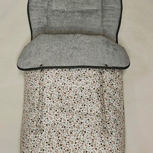 Footmuff for  &quot; Emmaljunga &quot;,Free choice from 210 fabric patterns available!