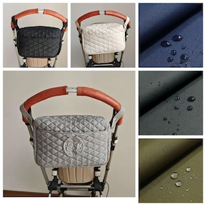 Wasserdichte Kinderwagen-Tasche – Gepolsterte Organizer Tasche – Universell passend – Mit Fächern –