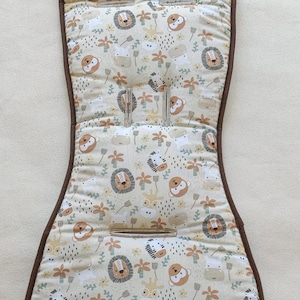 Reversible Stroller Seat Liner for Babyzen YOYO – Cotton & Terry – Custom Fabric Choice – Padded Buggy Liner – Washable