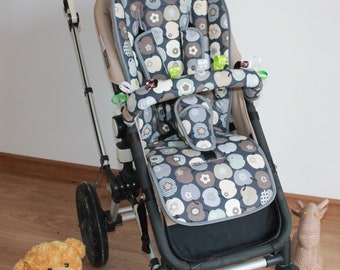 Stroller liner, stroller shoulder pads and  bar cover custom-made for "Buggy"Fox,Cameleon,Buffalo,FrogDonkey
