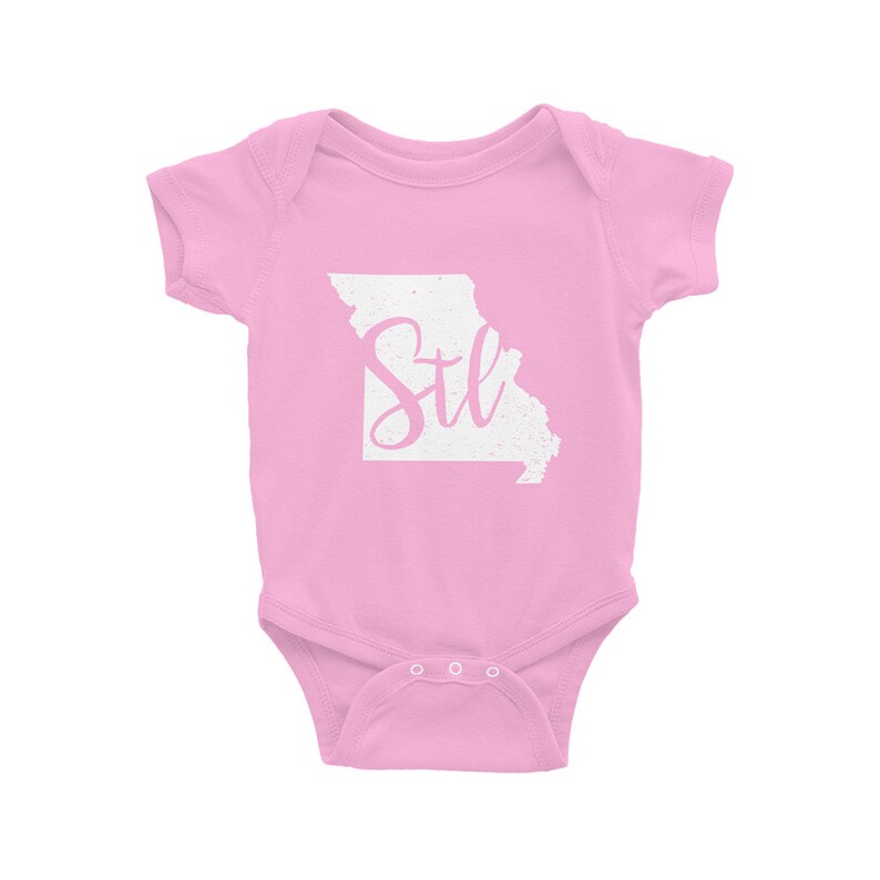 St Louis One-Piece Missouri Bodysuit STL Baby Shower Gift Gender Neutral Missouri Baby The Busy Bee