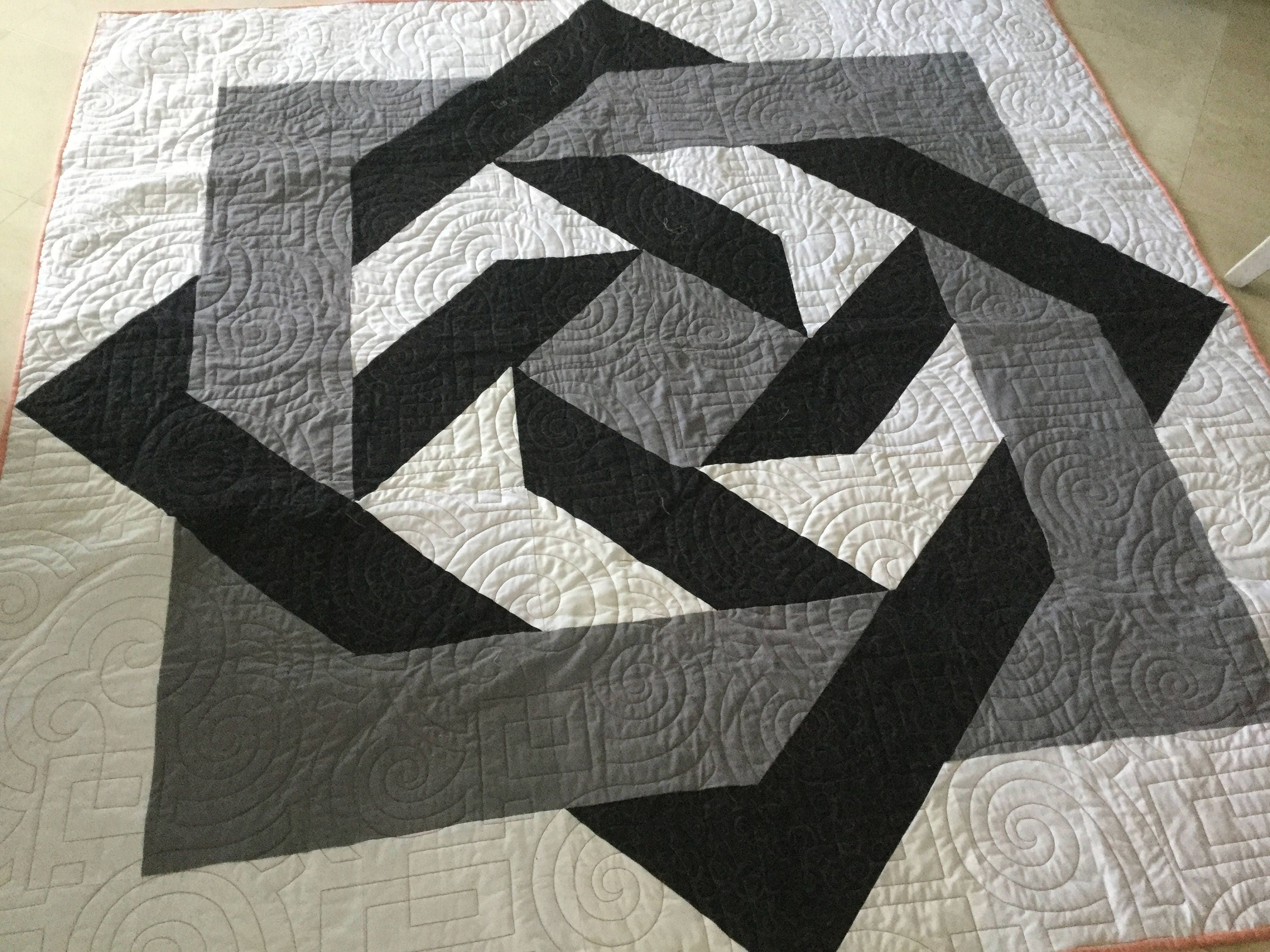 Quilted Modern throw/wall hanging on sale