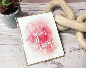 Love You Mom Greeting Card