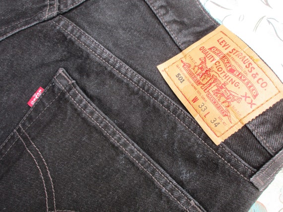 vintage black levi jeans