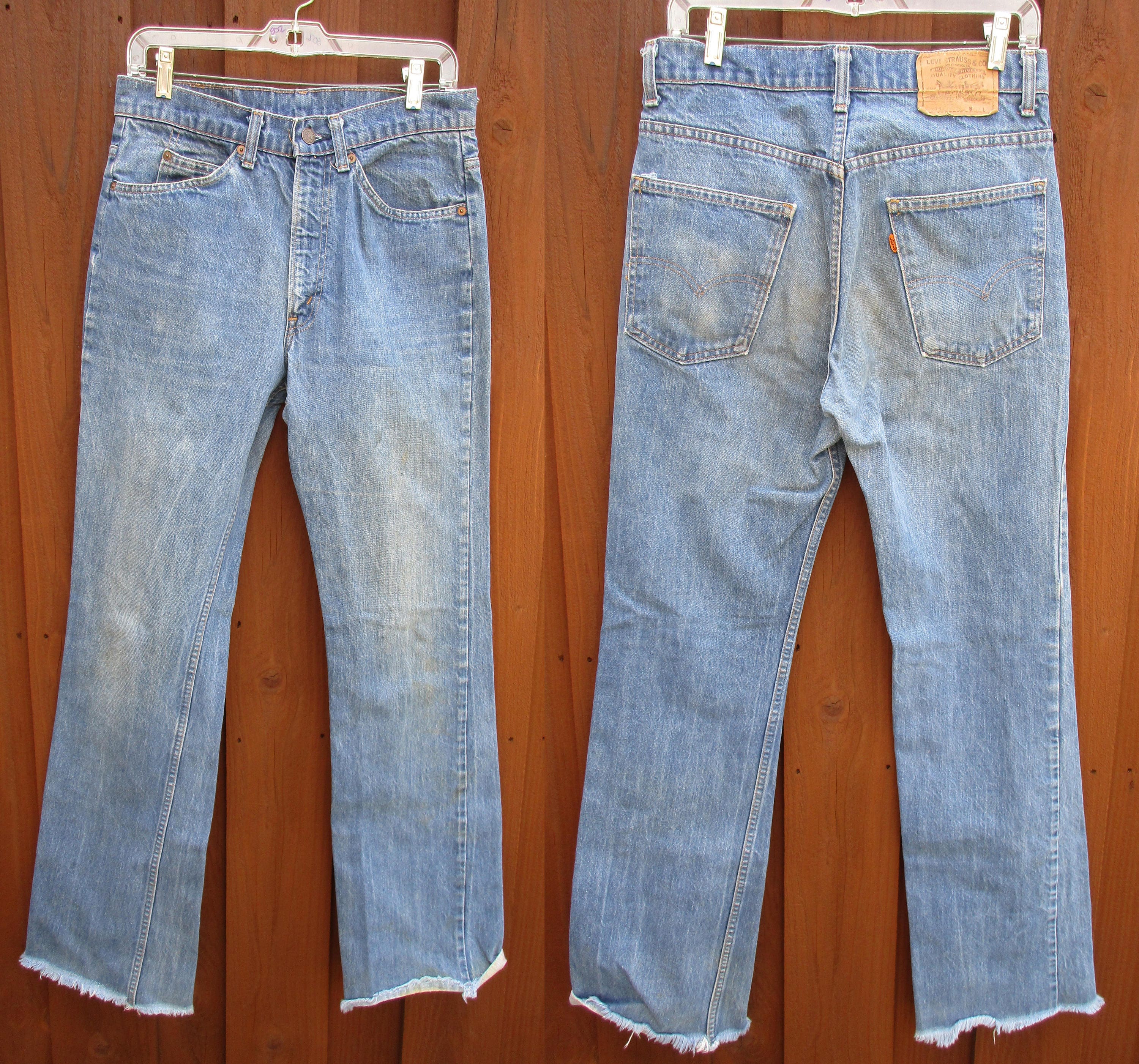 32x36 Vintage Levis 517 Jeans Mens Orange Tab Boot Cut Frayed | Etsy