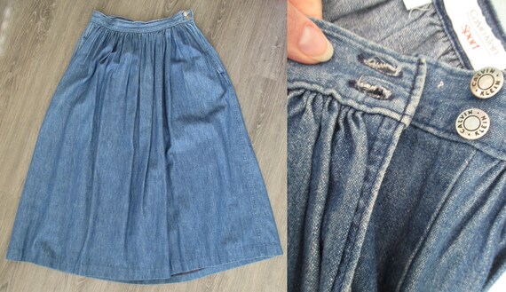 calvin klein jean skirt