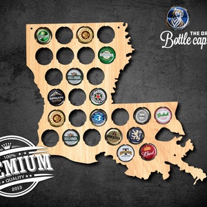 Louisiana Bottlecap Map Wall decor