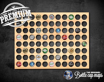 Wyoming Bottlecap Map Wall decor