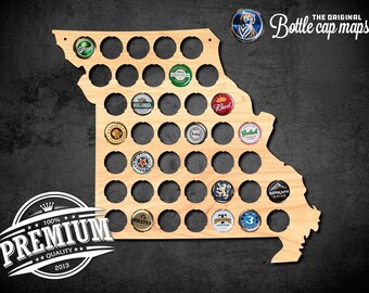 Missouri Bottlecap Map Wall decor