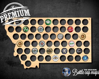 Montana Bottlecap Map Wall decor
