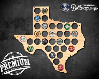 Texas Bottlecap Map Wall decor