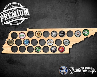 Tennessee Bottlecap Map Wall decor