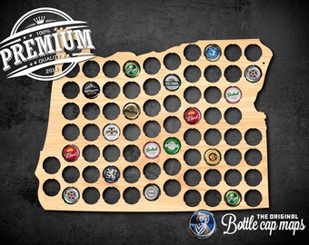 Oregon Bottlecap Map Wall decor