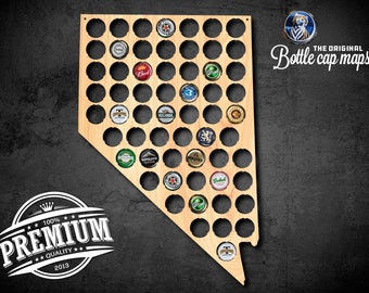 Nevada Bottlecap Map Wall decor