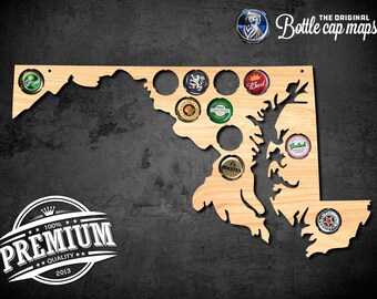 Maryland Bottlecap Map Wall decor