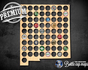 New Mexico Bottlecap Map Wall decor