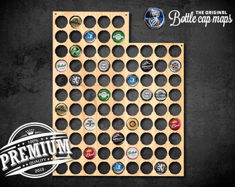 Utah Bottlecap Map Wall decor