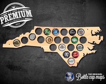 North Carolina Bottlecap Map Wall decor