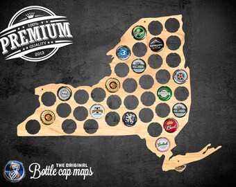New York Bottlecap Map Wall decor