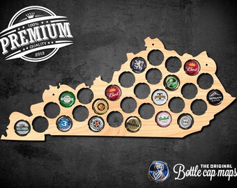 Kentucky Bottlecap Map Wall decor