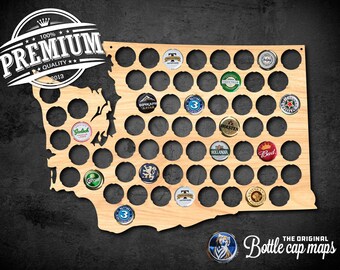 Washington Bottlecap Map Wall decor