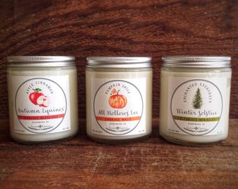 Holiday Season Collection - Saison Des Fêtes Collection, Free Shipping Artisan Soy Candles