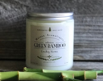 Lucky Green Bamboo Handmade Soy Candle