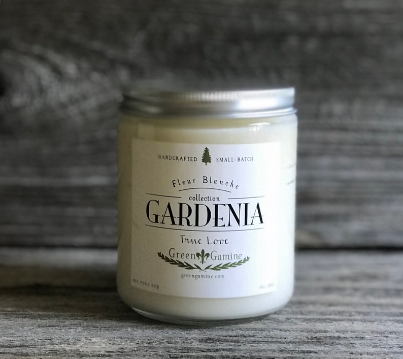 gardenia candle, love candle soy candles, soy candles handmade, soy candles 8 oz, organic soy candles, organic candles,homemade soy candles image 2