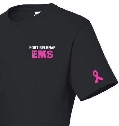 EMS Breast Cancer Awareness Custom EMT EMS stars and Stripes Pink