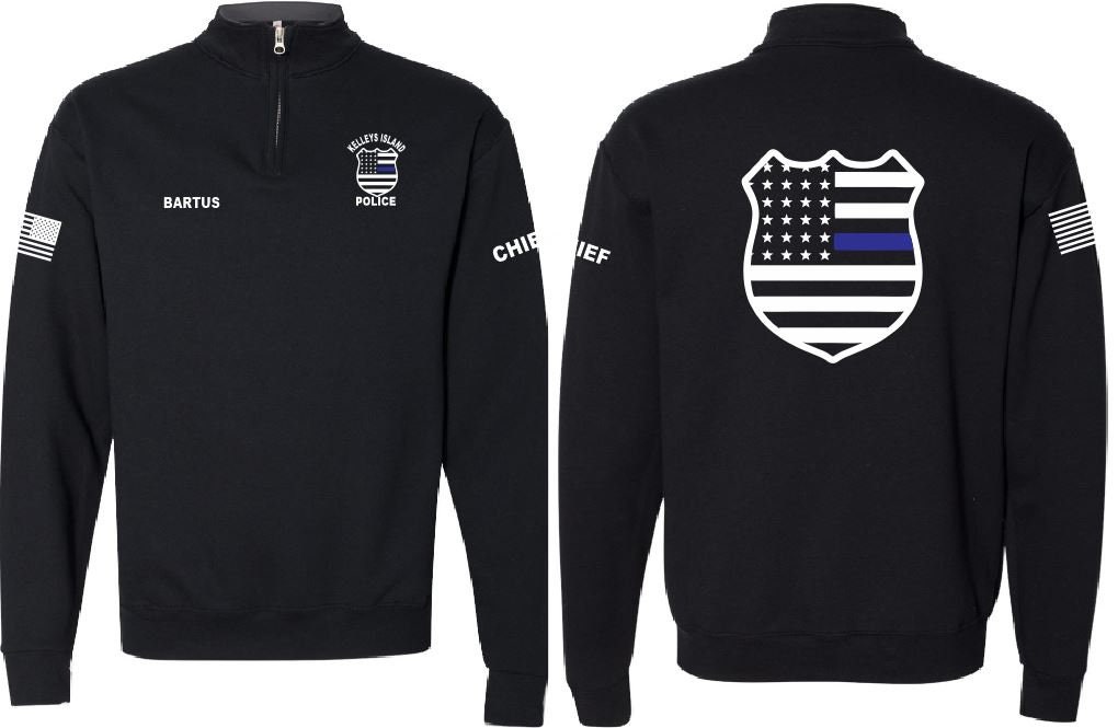Thin blue shop line hoodie women's