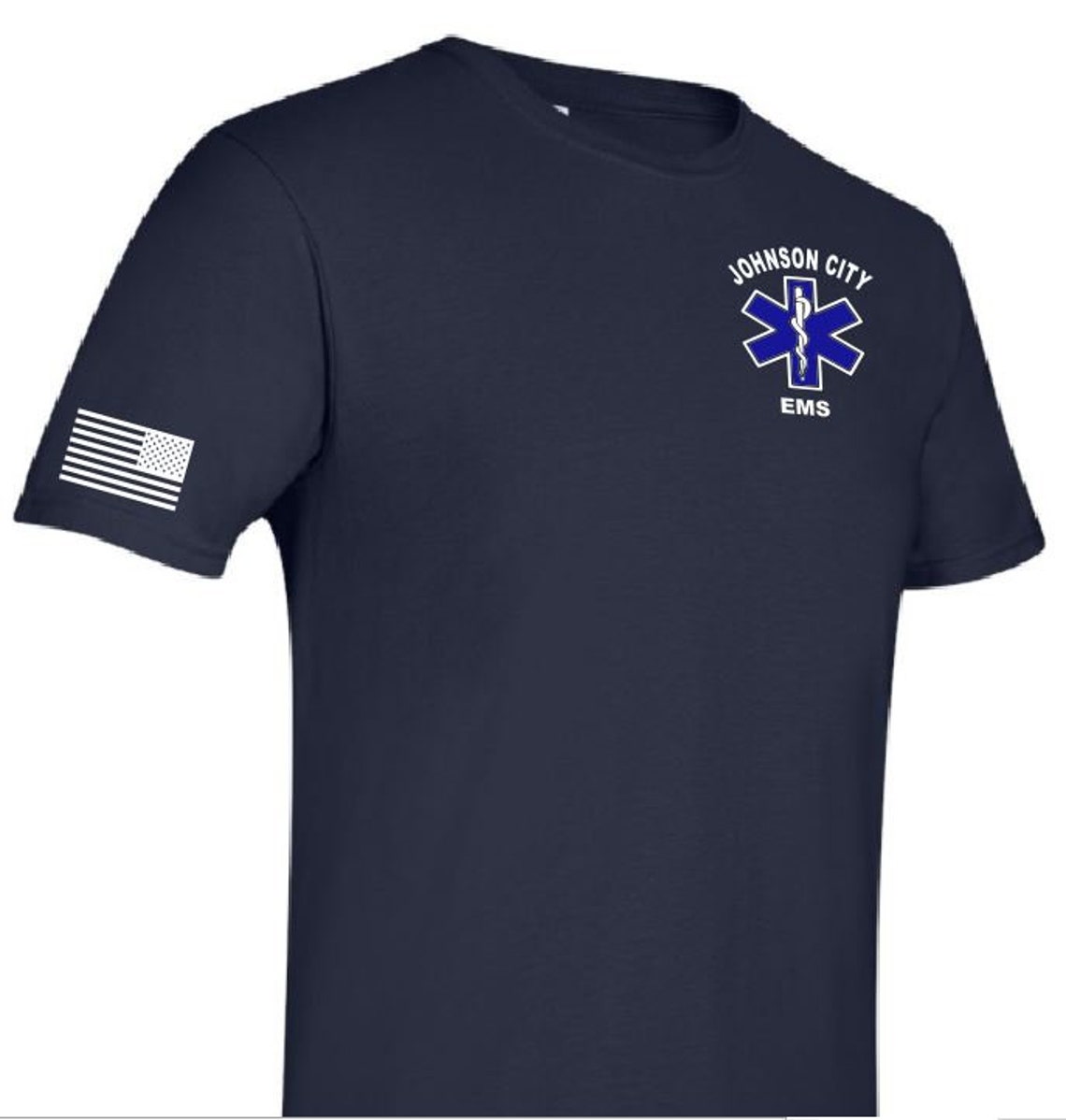 Personalized EMS EMT Paramedic T-shirt with 2 sleeve prints | Etsy