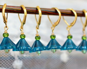 Bellflower Crochet Stitch Markers