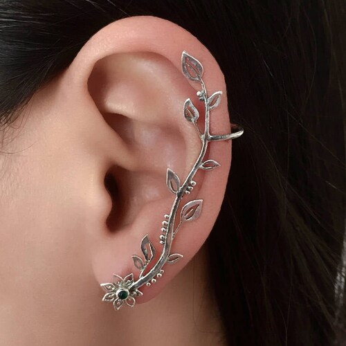 Silver Ear Climber Silver Ear Crawler Ear Climber Earrings | Etsy Silver Ear Climber Silver Ear Crawler Ear Climber Earrings | Etsy