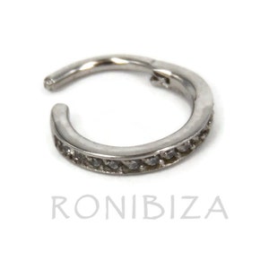Septum Nose Piercing, Clicker Septum Ring, Septum Jewelry, Small Septum Rings, Tribal 18 Gauge Septum Ring, Teen Septum Ring