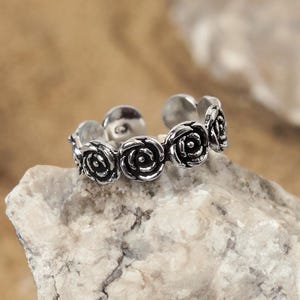 Toe Ring - Silver Toe Ring - Adjusable Toe Ring - Foot Accessories - Foot Ring - Foot Jewelry - Band Toe Ring - Gifts Under 20 (T5)