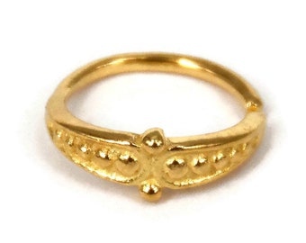 Nose Jewelry, Small 20g Nose Ring, Nostril Piercing, Minimalist Nose Ring, Indian Nose Ring, Gold Plated Nose Ring Hoop, Nose Piercing