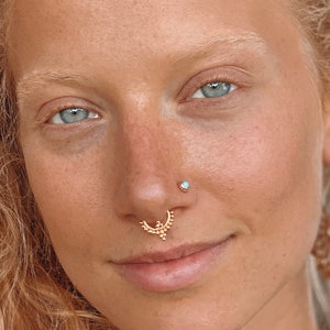 Fake Septum Ring Faux Septum Ring Fake Piercing Clip On Piercing Clip On Septum Septum Jewelry Septum Cuff Nose Jewelry SPF21 image 1