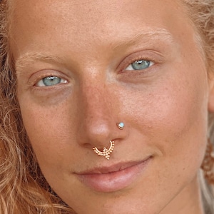 Fake Septum Ring - Faux Septum Ring - Fake Piercing - Clip On Piercing - Clip On Septum - Septum Jewelry - Septum Cuff - Nose Jewelry SF21G