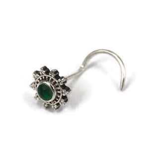 Indian Nose Stud, Silver Nose Stud, Tribal Nose Stud, Small Nose Piercing, Indian Nostril Jewelry, Piercing Jewelry, Tiny Nose Stud