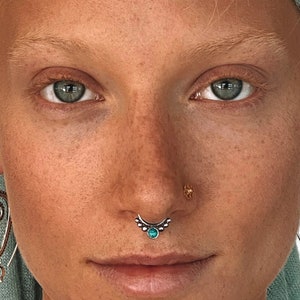 Fake Septum Ring - Faux Septum Ring - Fake Piercing - Clip On Piercing - Clip On Septum - Septum Jewelry - Septum Cuff - Nose Jewelry SF19S